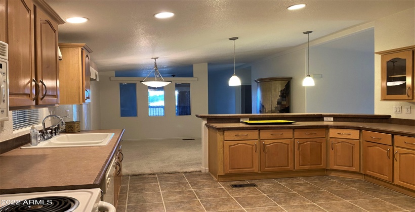 Kitchen - view from laundry room