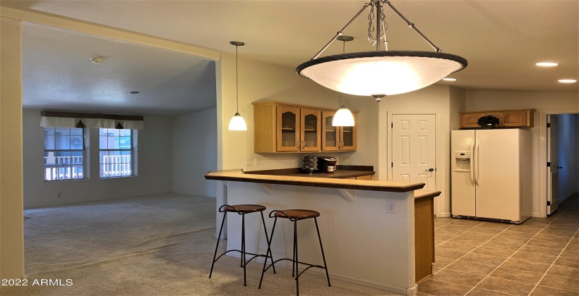 Kitchen view from dining area