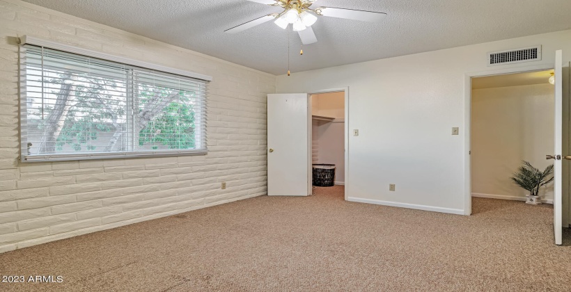 Second bedroom with walk-in closet