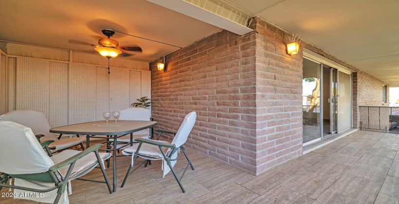 Extra covered patio space to enjoy the beautiful Arizona sunrises and sunsets!