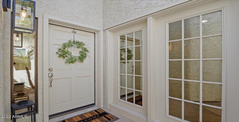 Front Entrance with beautiful mirrored windows