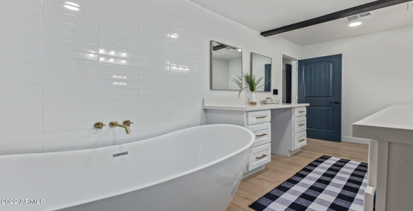 Master bath soaking tub